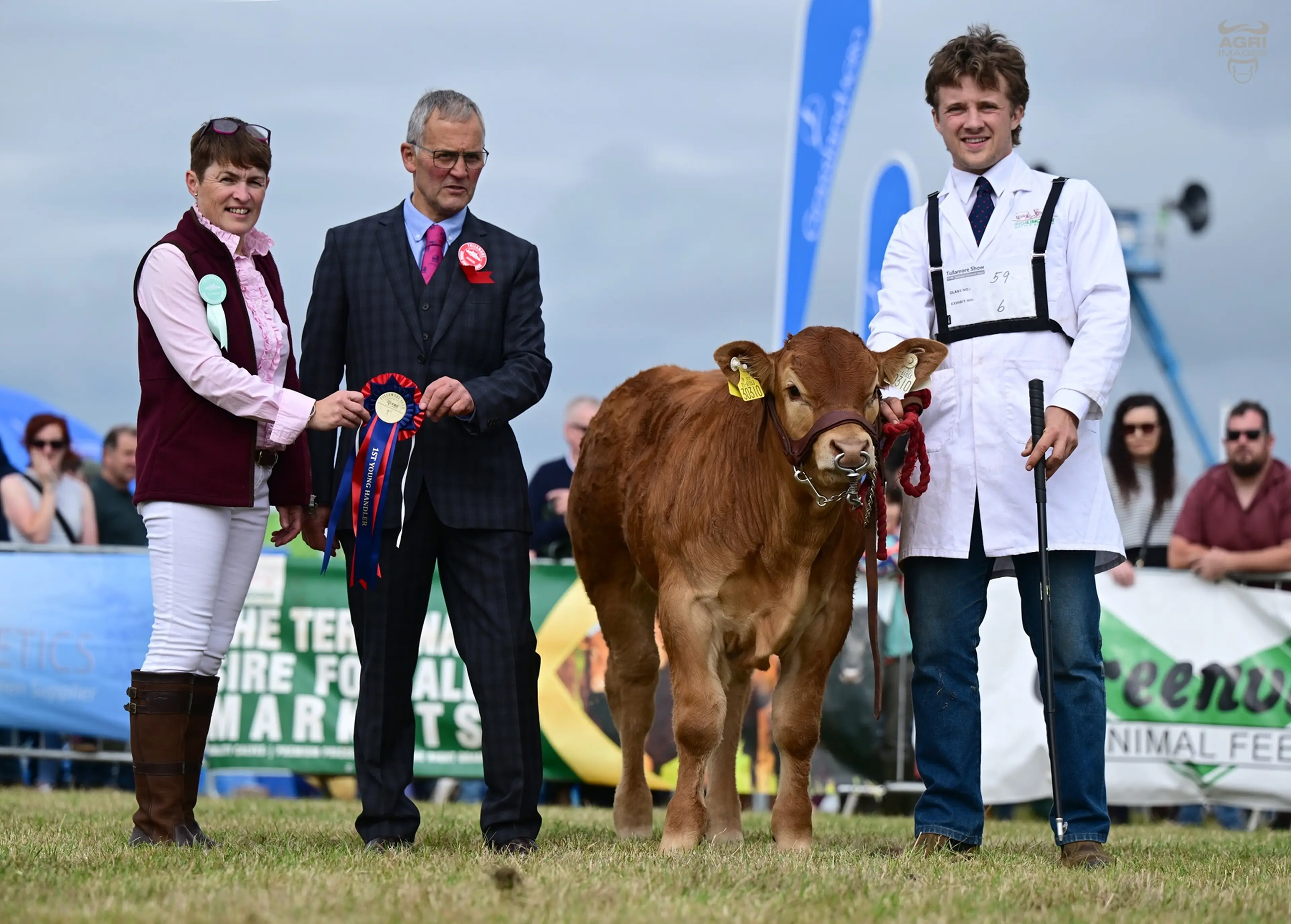 Michael Wycherly with his Claddagh McCabe (LM6529) sired bull calf / Agri Images