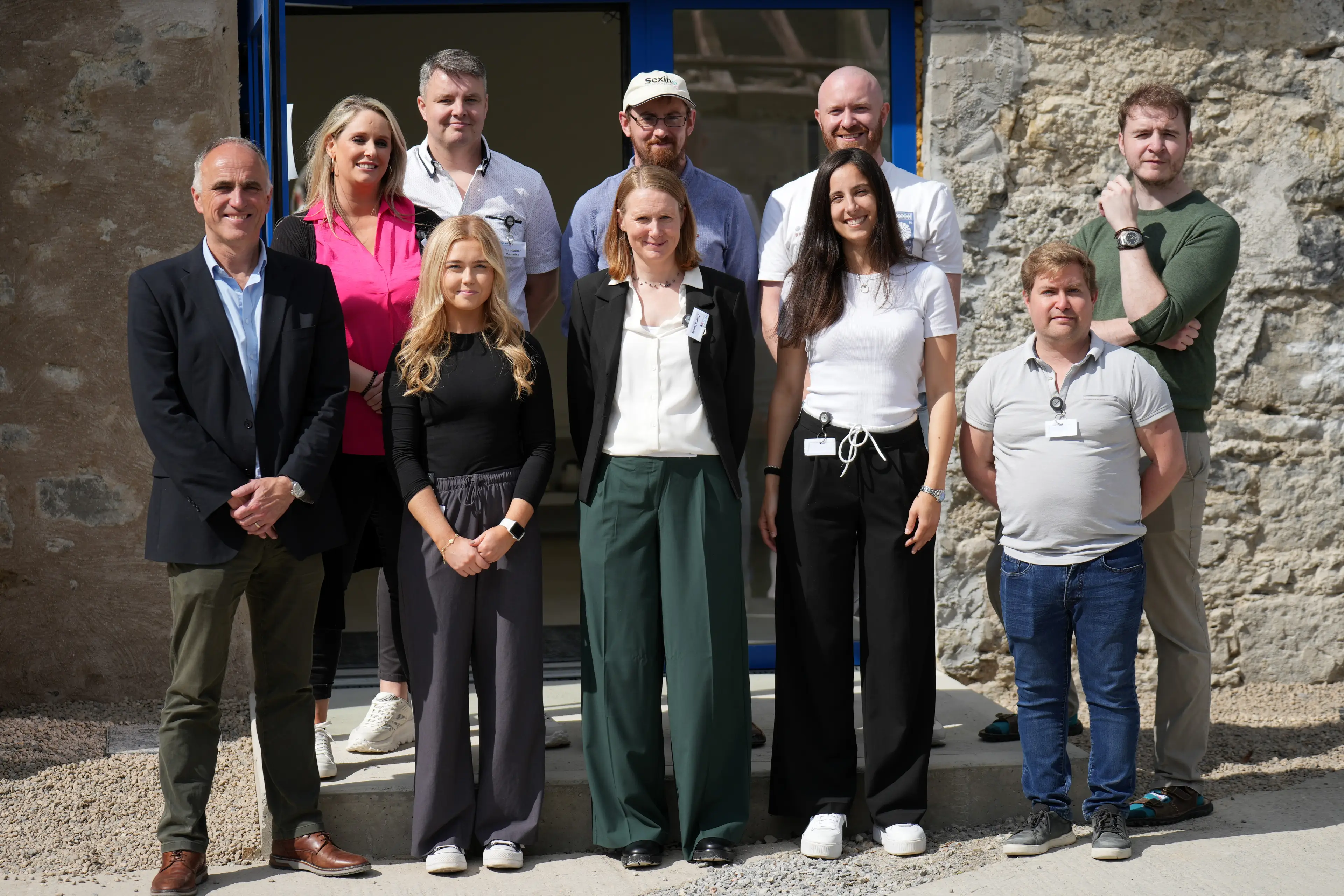 Dr. Andre Cromie (VP General Manager Europe for Sexing Technologies) & Helena Meally (Laboratory Manager, Sexing Technologies) with their team who will be operating the sexed semen laboratory